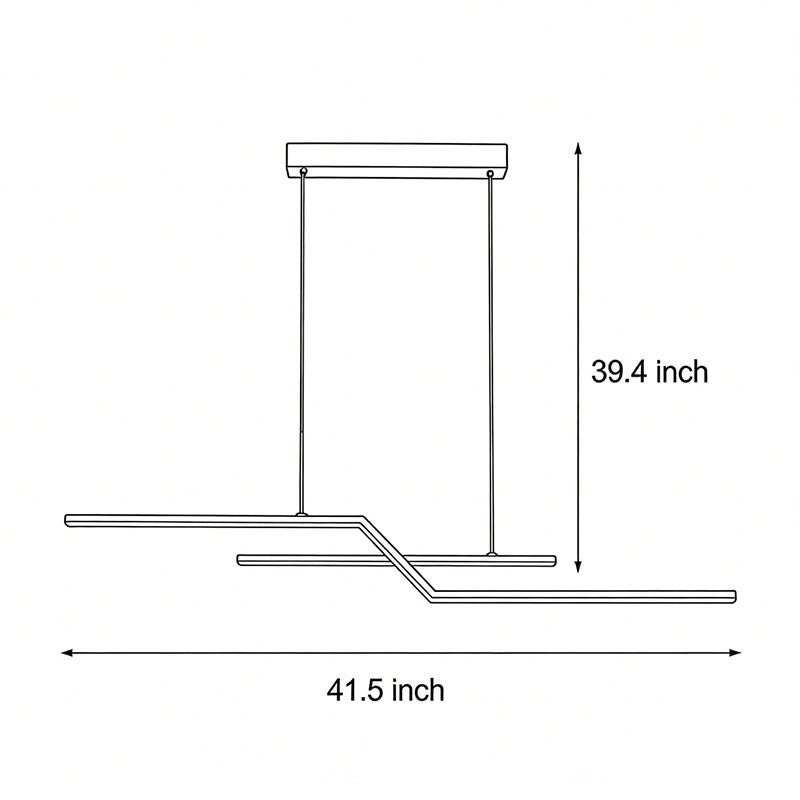 Unique Pendant Lighting Modern Linear Silicone Ceiling Light