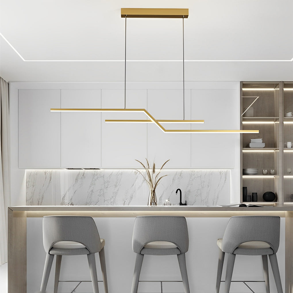 Unique Pendant Lighting Modern Linear Silicone Ceiling Light