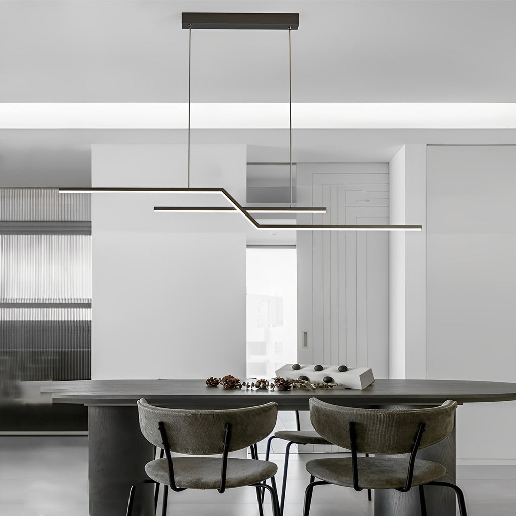 Unique Pendant Lighting Modern Linear Silicone Ceiling Light