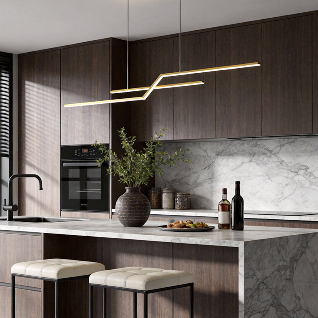 Unique Pendant Lighting Modern Linear Silicone Ceiling Light