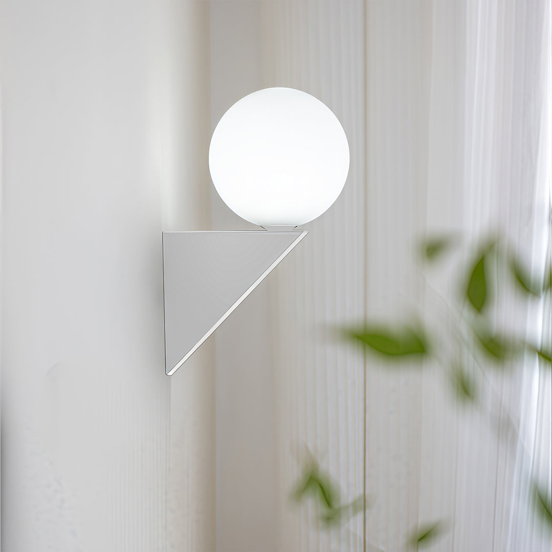 Globe Wall Light Nordic Minimalist Style Clear Glass Spherical Lamp
