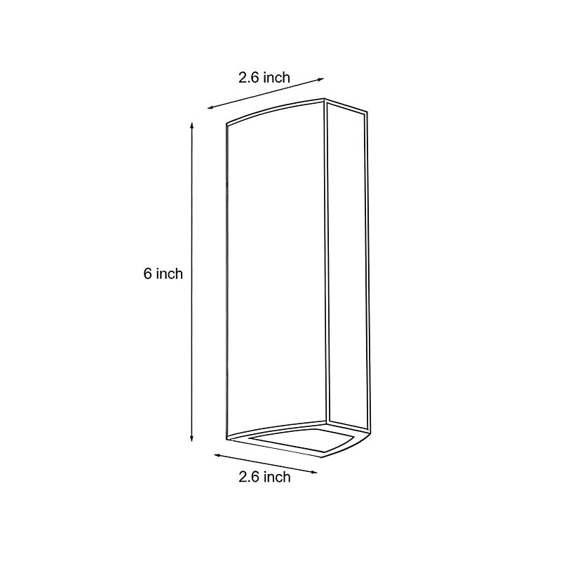 Up Down Cylinder Sconce Modern Waterproof Aluminum Alloy Light