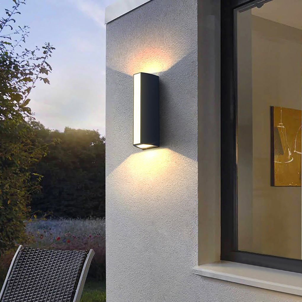 Up Down Cylinder Sconce Modern Waterproof Aluminum Alloy Light