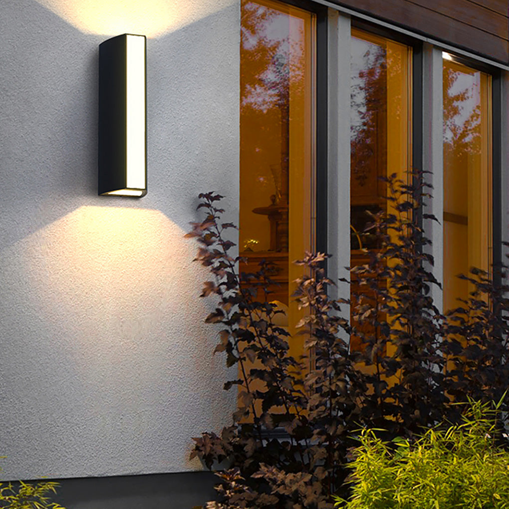 Up Down Cylinder Sconce Modern Waterproof Aluminum Alloy Light