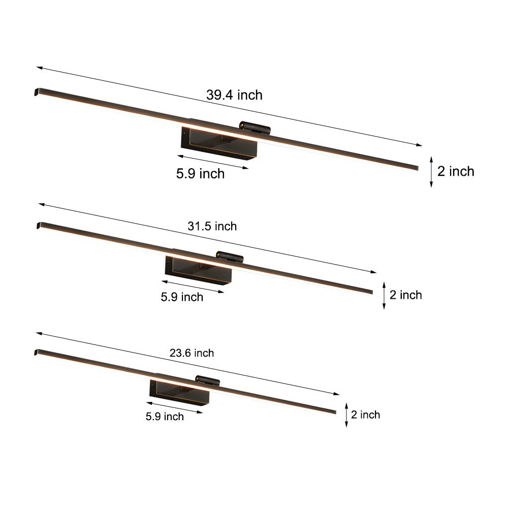 Vanity LED Lights for Mirror Rotatable Linear Acrylic Light