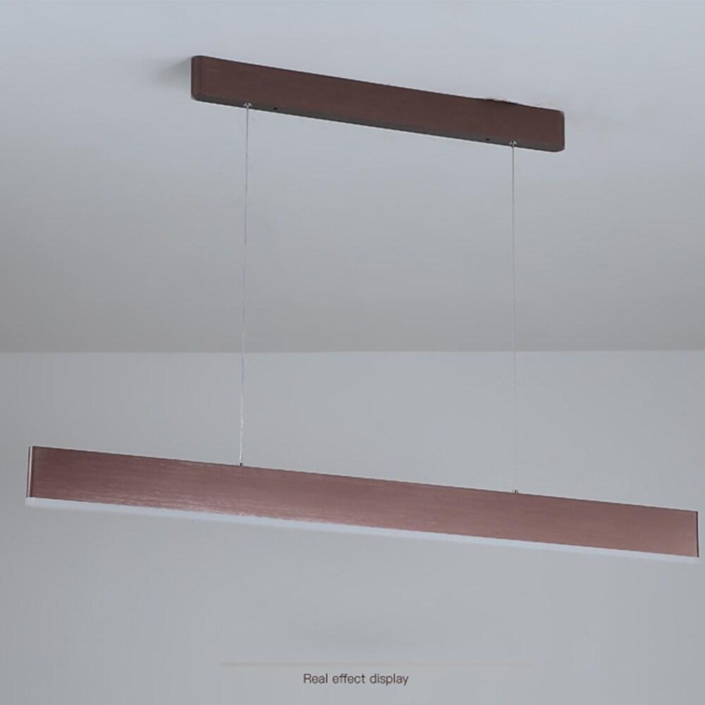 Aluminum Minimalist Ceiling Hanging Fixture Modern rectangular LED Pendant Lights