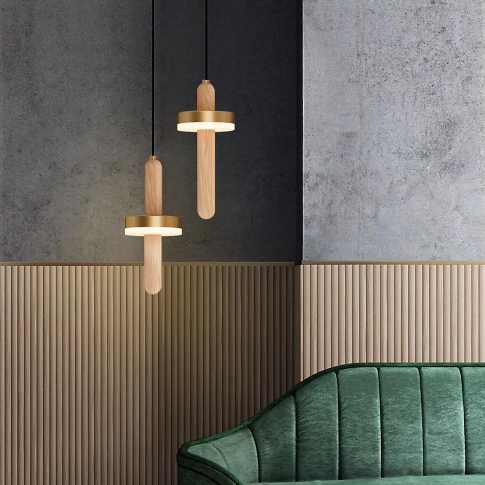 Circle Cylinder LED Gold Nordic Pendant Light Hanging Lamp