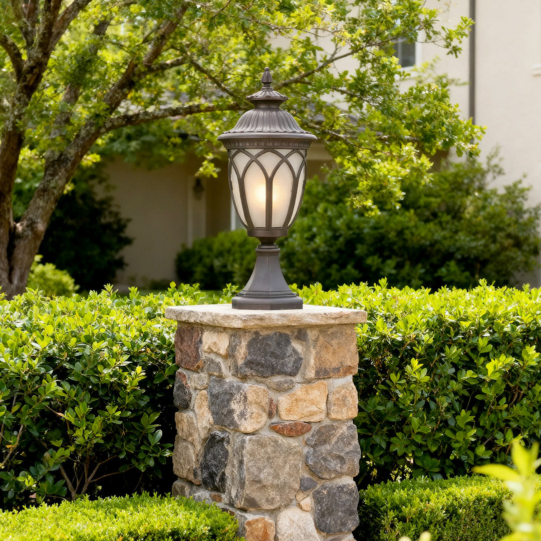 Garden Pillar Lights Weather-Resistant Outdoor Column Head Light