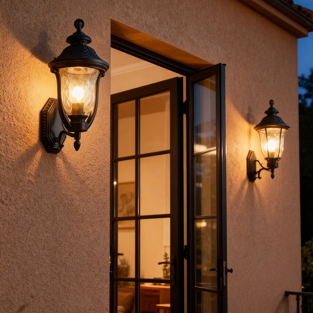 Outdoor Wall Light Waterproof Coffee Rust-Proof Aluminum Lamp