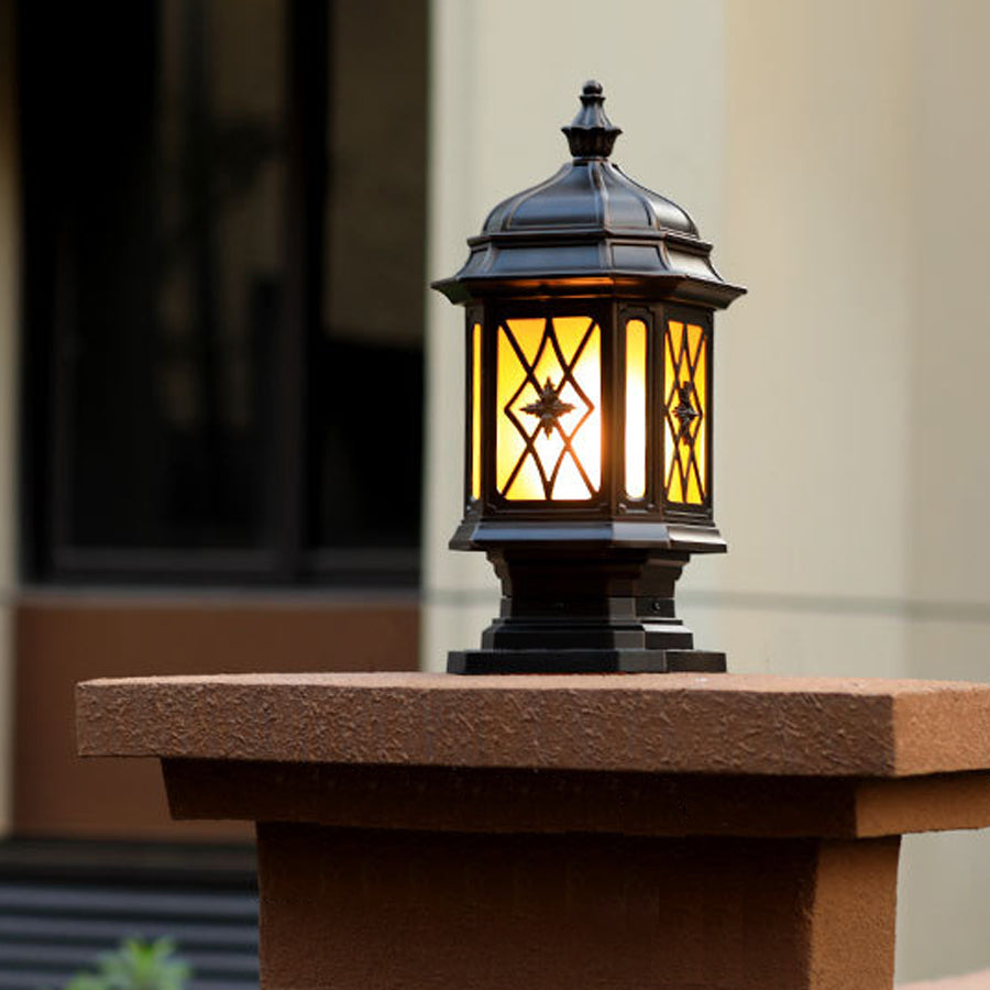 Outside Pillar Lights Modern Waterproof