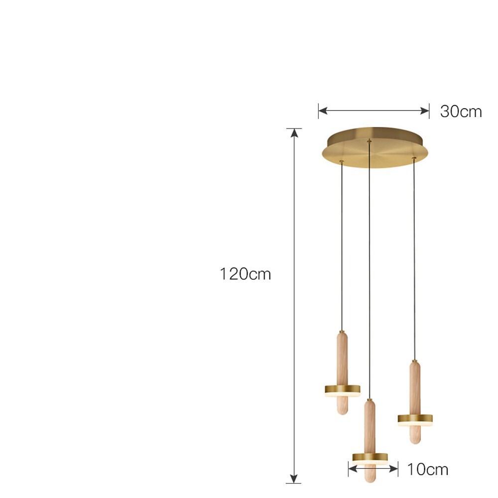 Circle Cylinder LED Gold Nordic Pendant Light Hanging Lamp