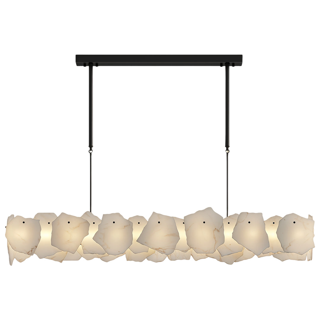 Modern LED Cloud Stone Copper Chandelier