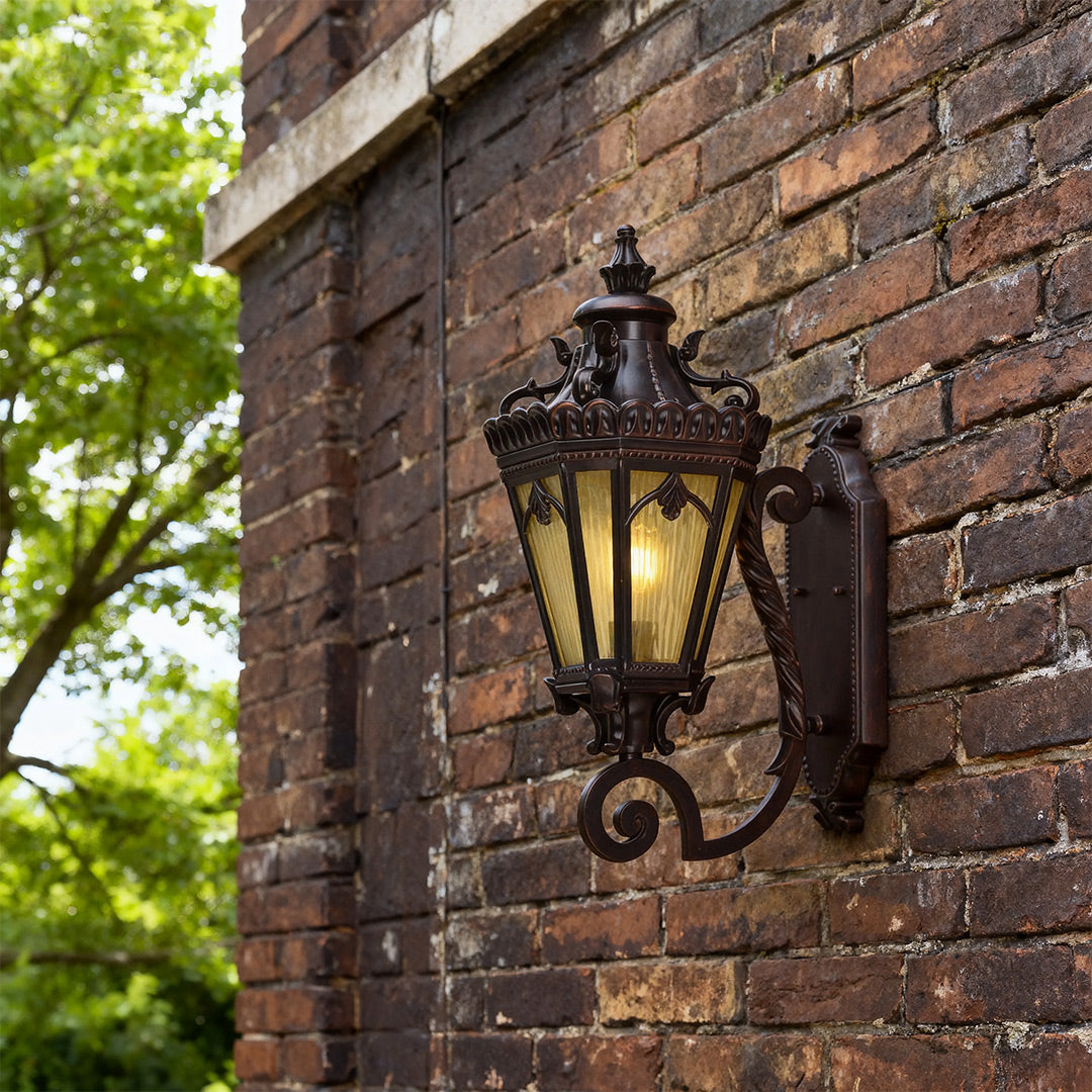 Wall Mount Light Outdoor Black Finish Waterproof Aluminum Lamp