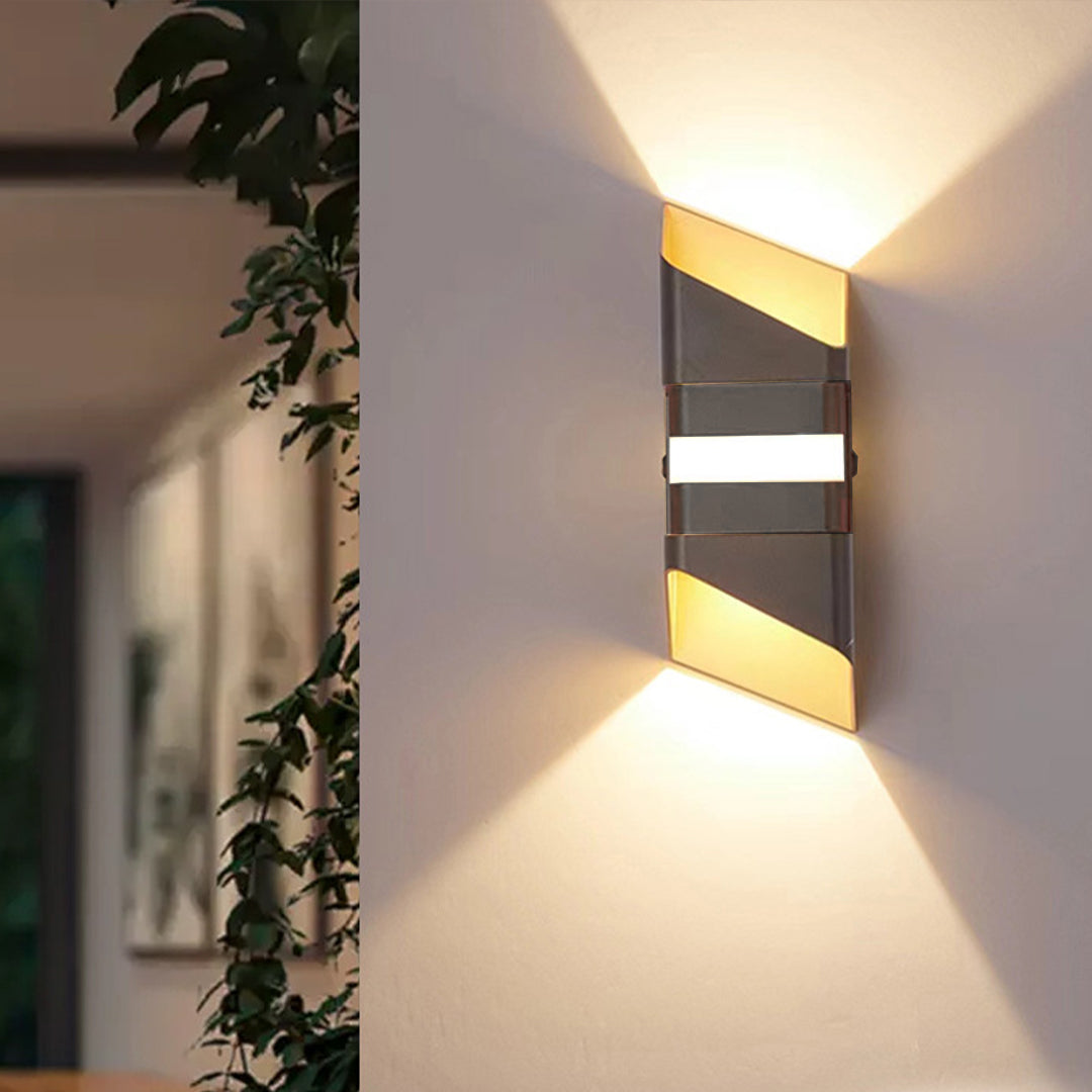 Square Tube LED Up And Down Outdoor Wall Lights