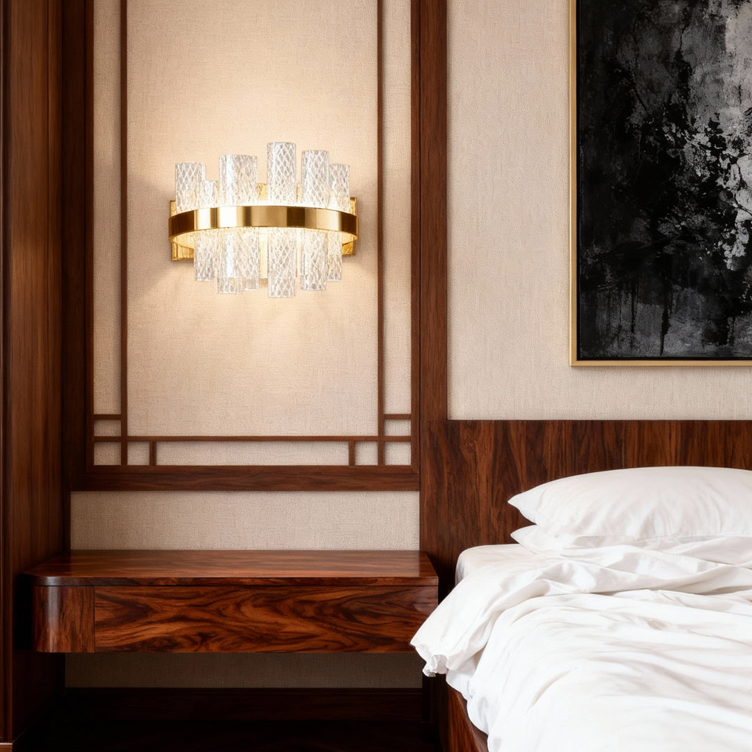 Wall Sconce Glass Modern Stainless Steel Glass Lamp