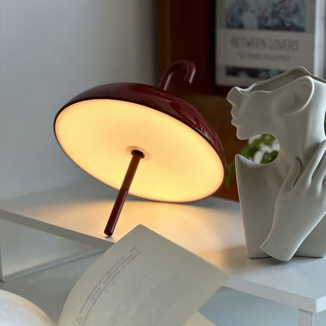 USB Rechargeable Table Lamp Portable Umbrella Dimmable LED Touch Lamp