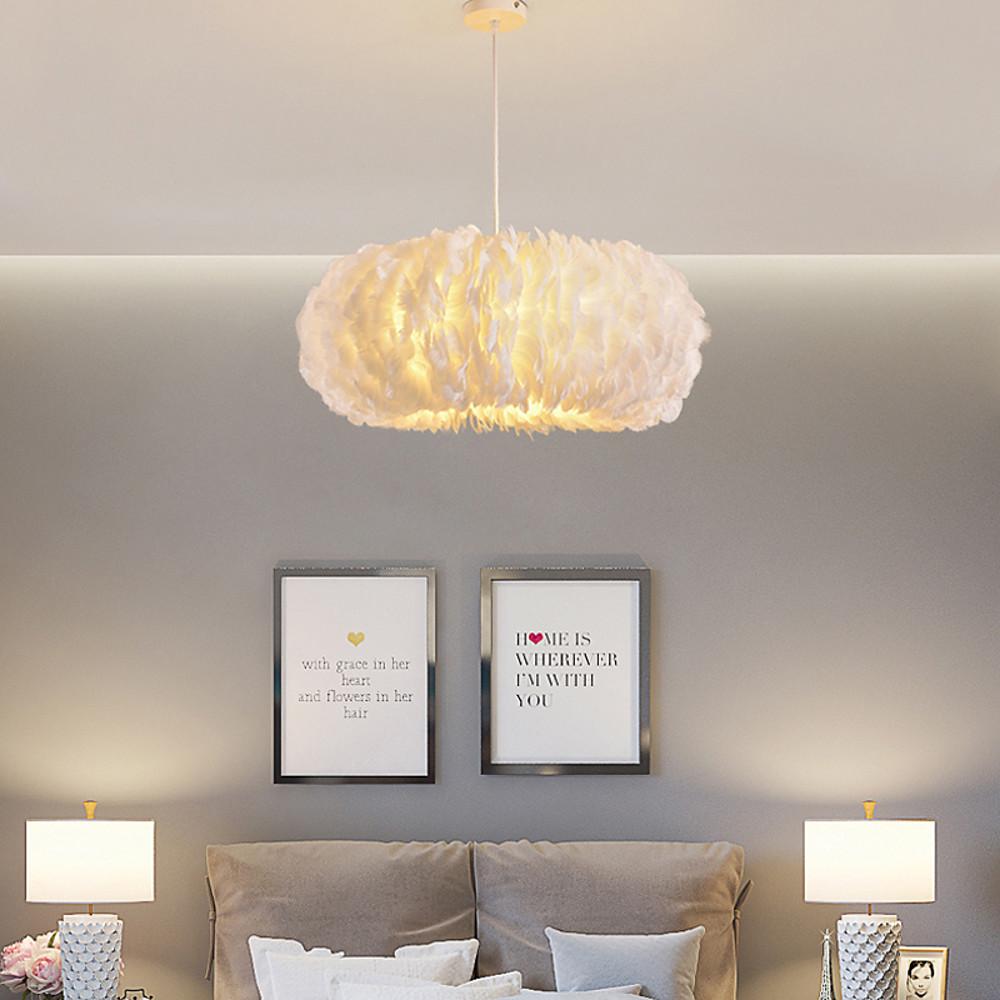 Fluffy Hanging Light Fairy Tale Theme Artistic Ceiling Light