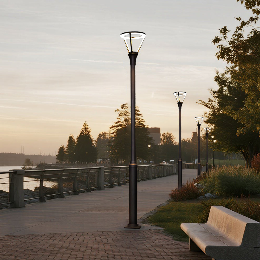 Minimalist LED Post For Outdoor Light Modern