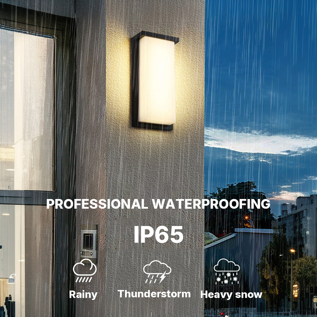 LED Rectangular Outdoor Sconce Waterproof Die-Cast Aluminum