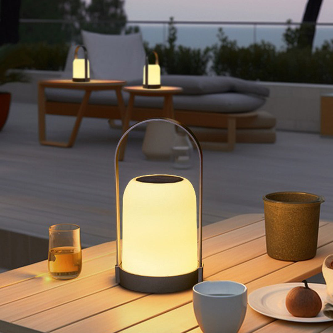 Solar-Powered Handheld Light Waterproof USB Rechargeable Portable