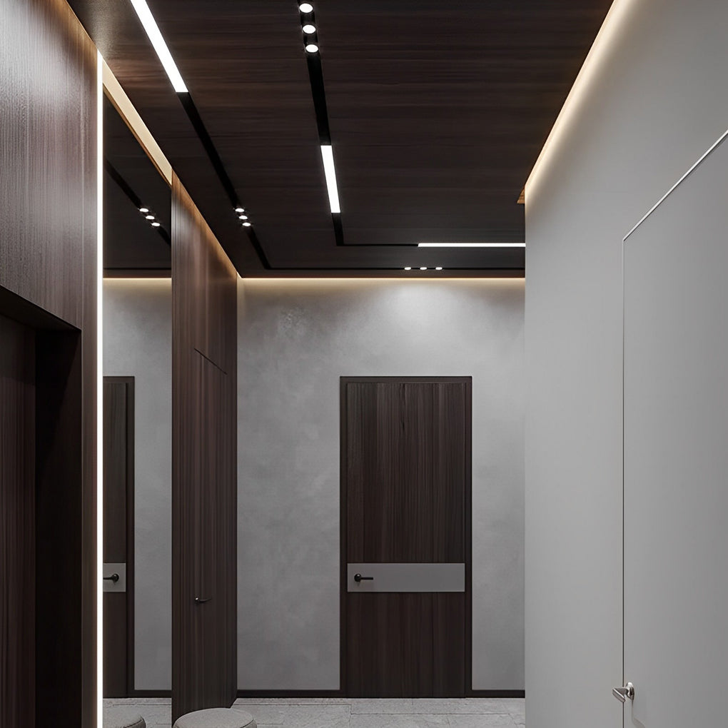 [Open-Box] Mini Recessed Invisible LED Strip Lights Under Cabinet Lighting Linear Lights