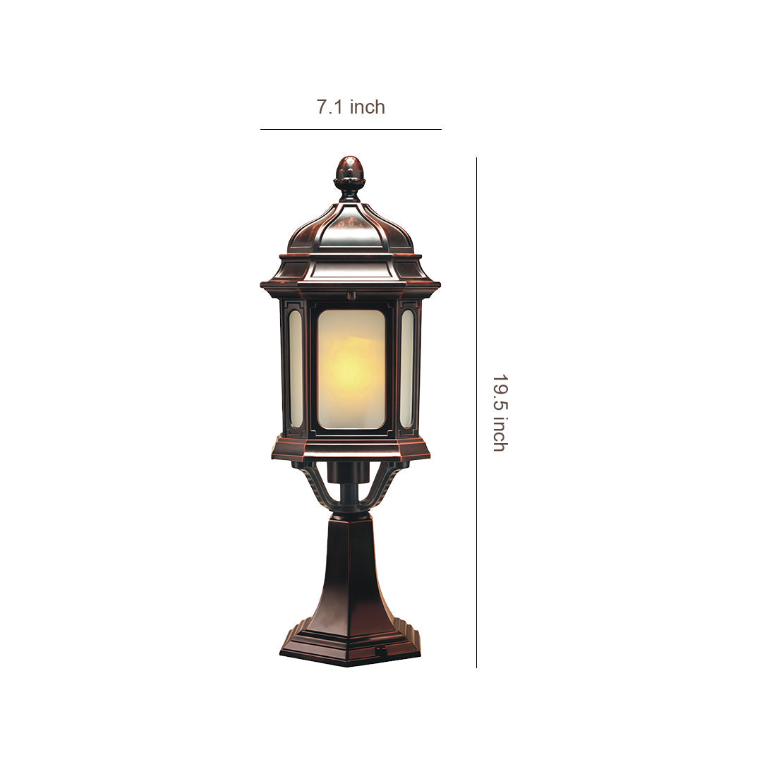 Outdoor Patio Pillar Lights Weatherproof High-Brightness Light