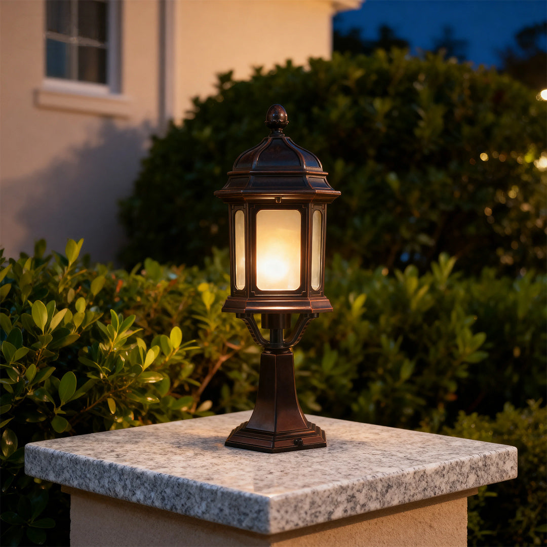 Outdoor Patio Pillar Lights Weatherproof High-Brightness Light