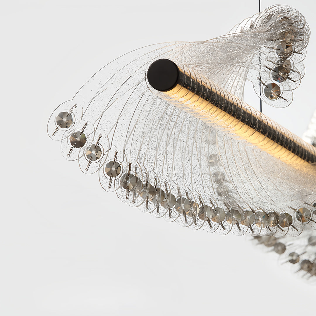 Spiral Pendant Lighting Modern Minimalist Linear Light