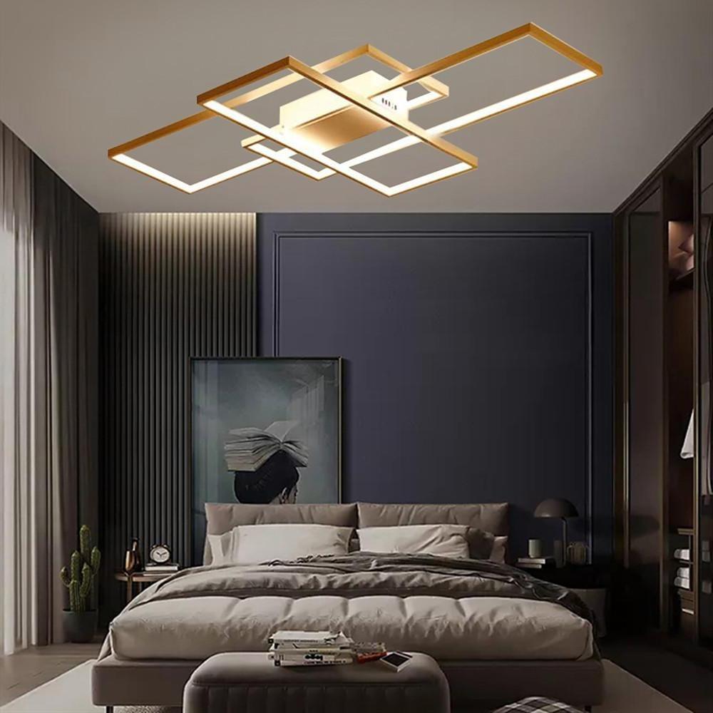 Display Of Rectangles Abstract LED Flush Mount Ceiling Lights
