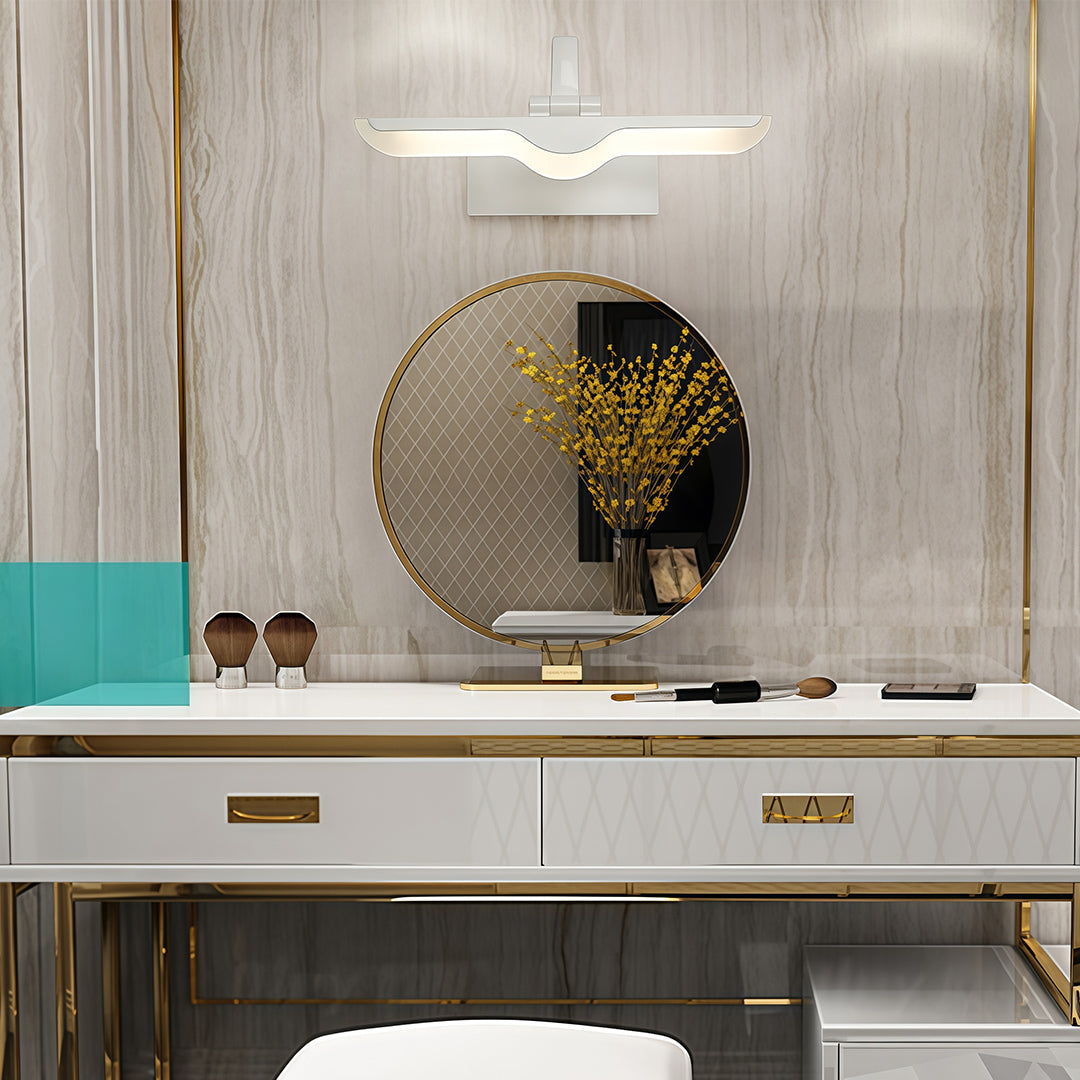 White Bathroom Vanity Lights Waterproof Adjustable LED Lamp