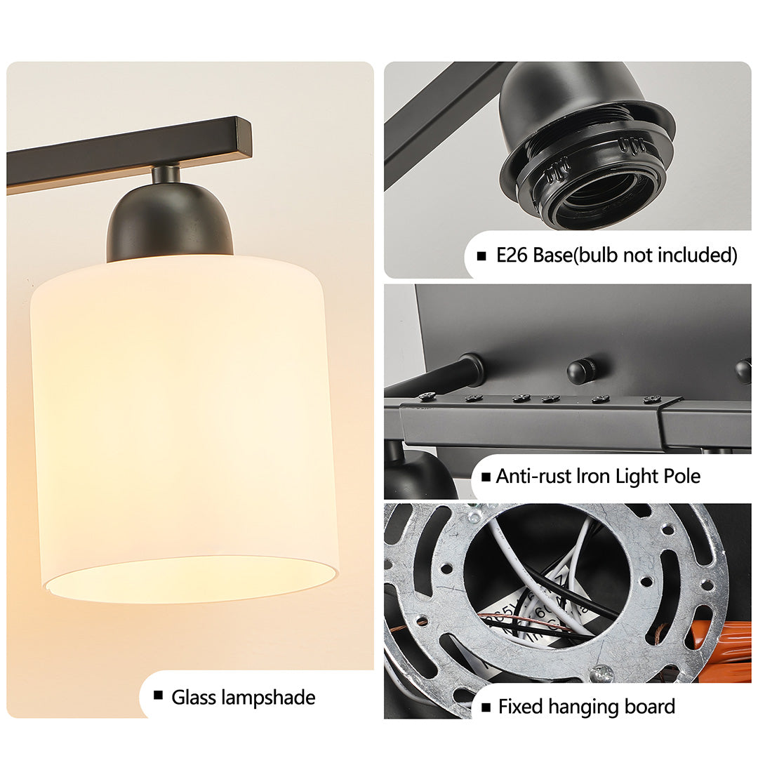 Modern Bathroom Vanity Lights Minimalist Glass Mirror Light