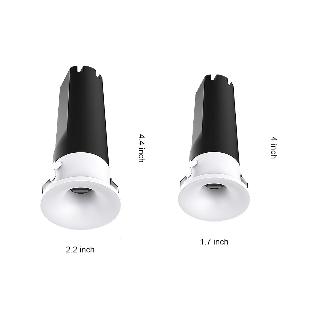 Mini LED Spotlight Arc-Shaped Embedded Deep Anti-Glare Light 4 PCS