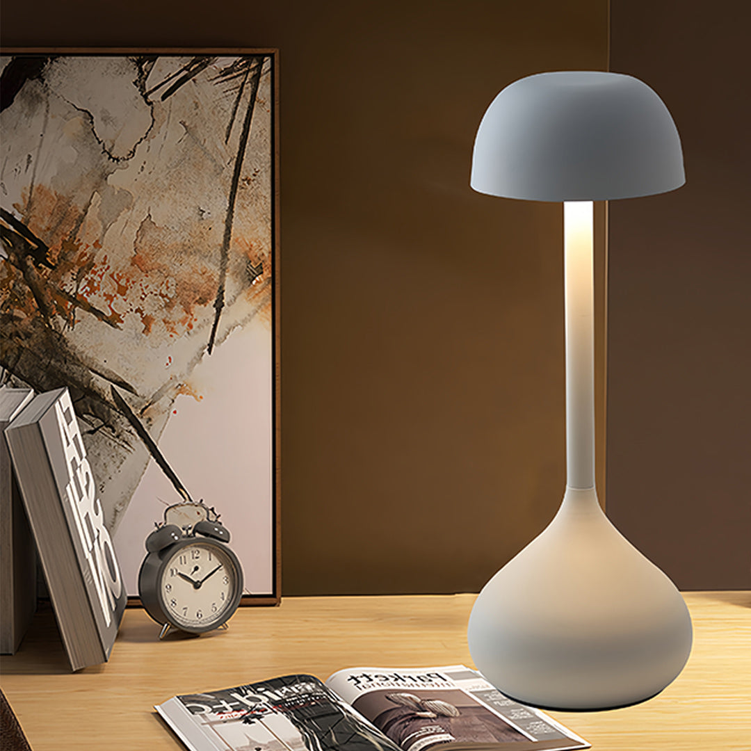 Rustic Metal Table Lamps Minimalist Gourd Shaped Rechargeable Lamp