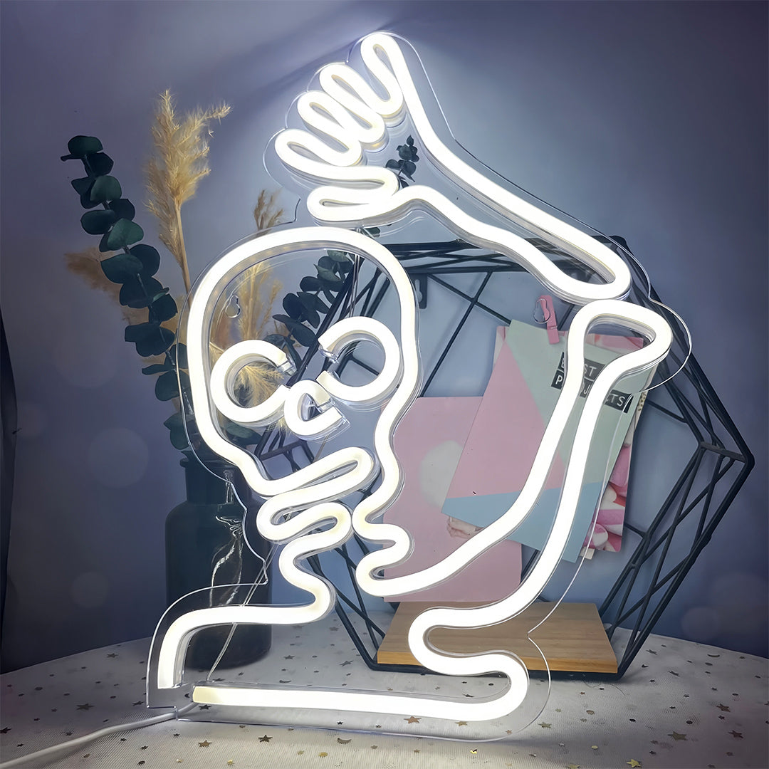Halloween Neon Lights Creative USB Battery Powered LED Backboard Lamp