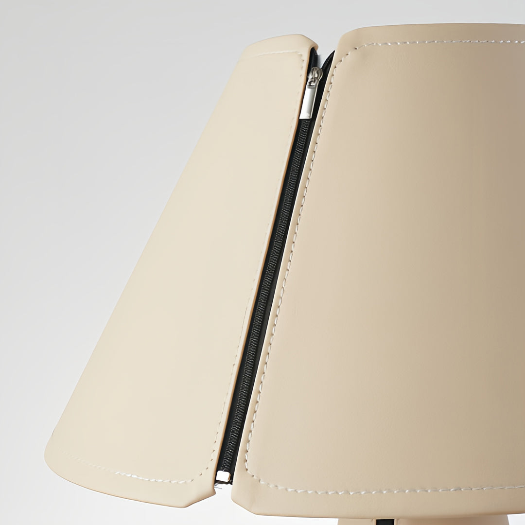 Table White Lamps Modern Pleated Shade Elegant Bedroom Bedside Lamp