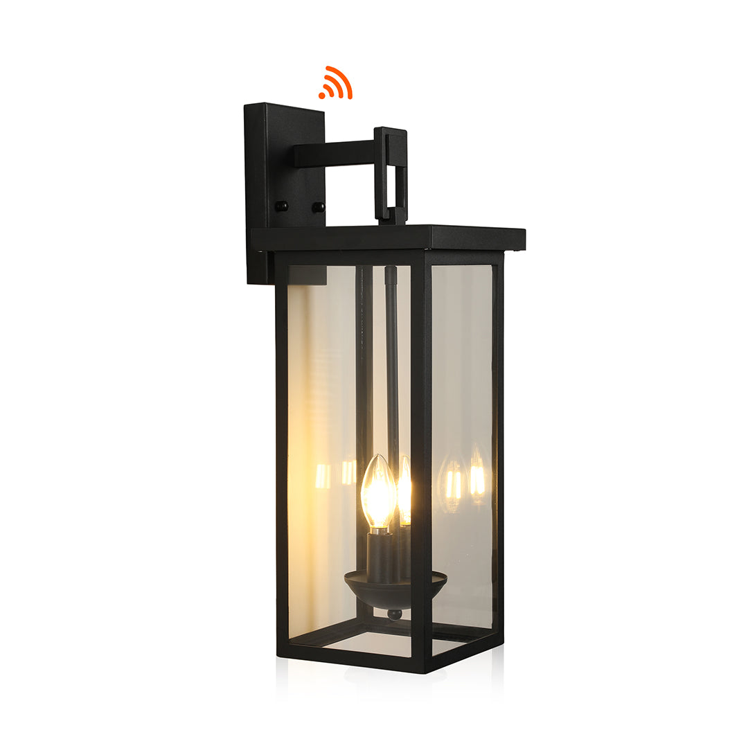 Black External Wall Lights Outdoor Courtyard Waterproof LED Light