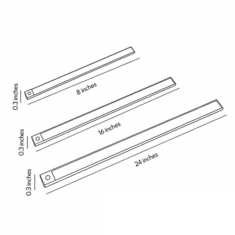 Rechargeable Battery Operated Wireless LED Under Cabinet Wall Light with Motion Sensor