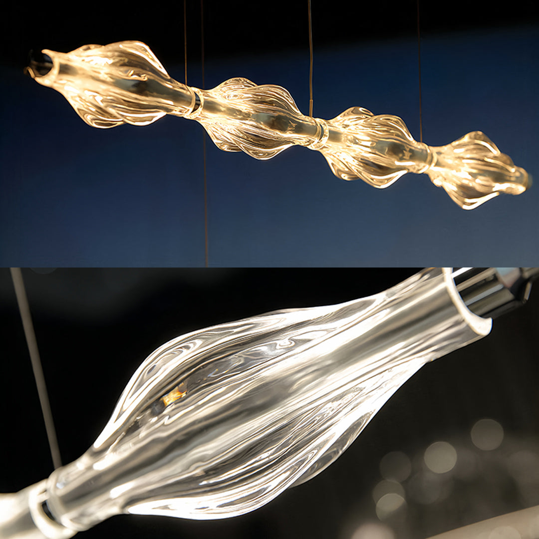 Crystal Pendant Lights for Kitchen Island Modern Minimalist LED Light