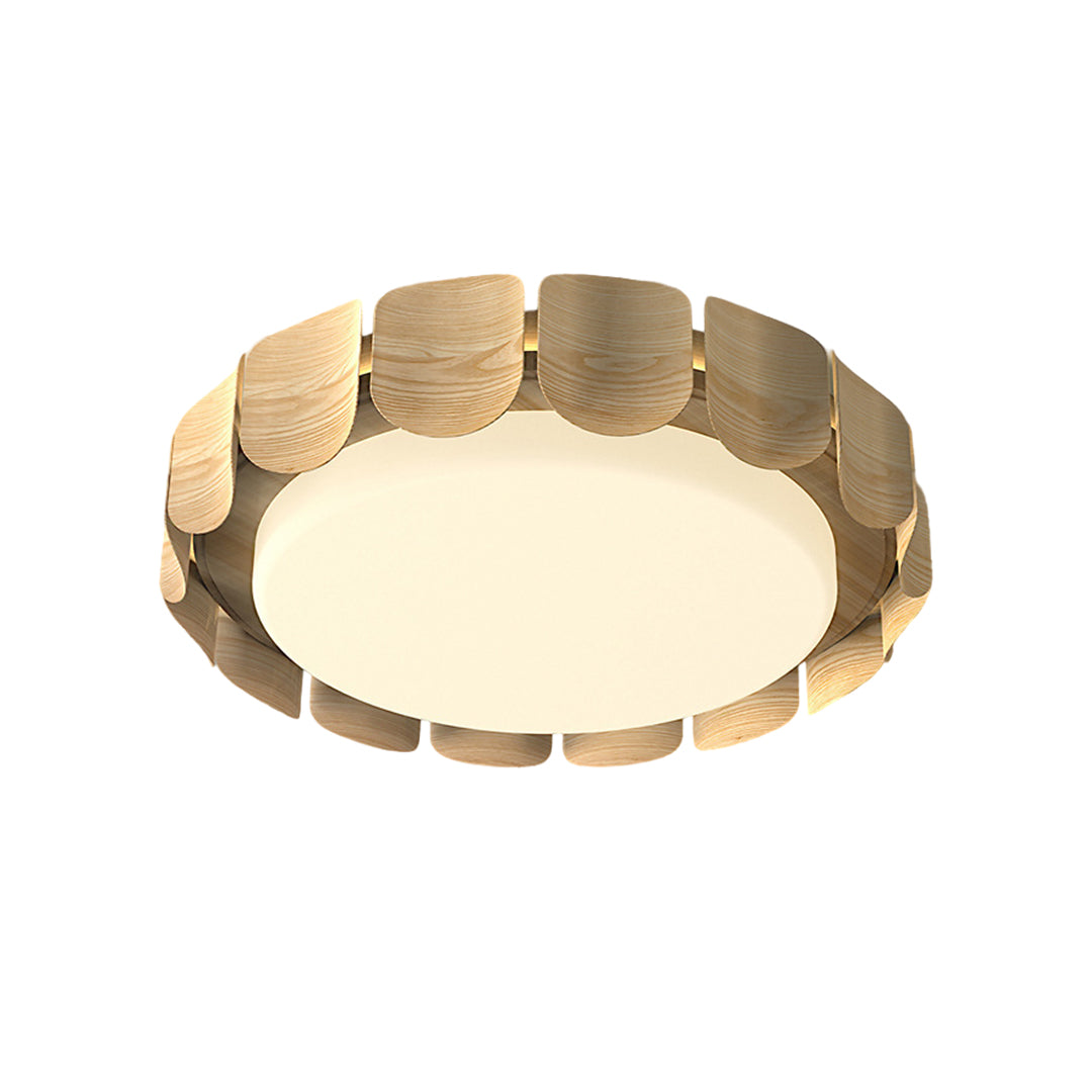 Wooden Ceiling Lights wide-spectrum LED Flush Mount Light