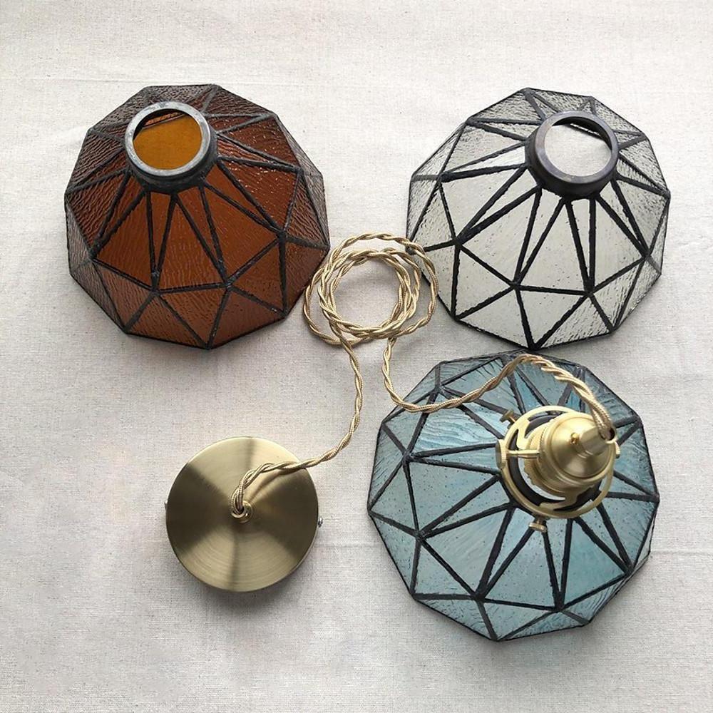 Lantern Industrial Glass Metal Pendant Lighting Ceiling Lights