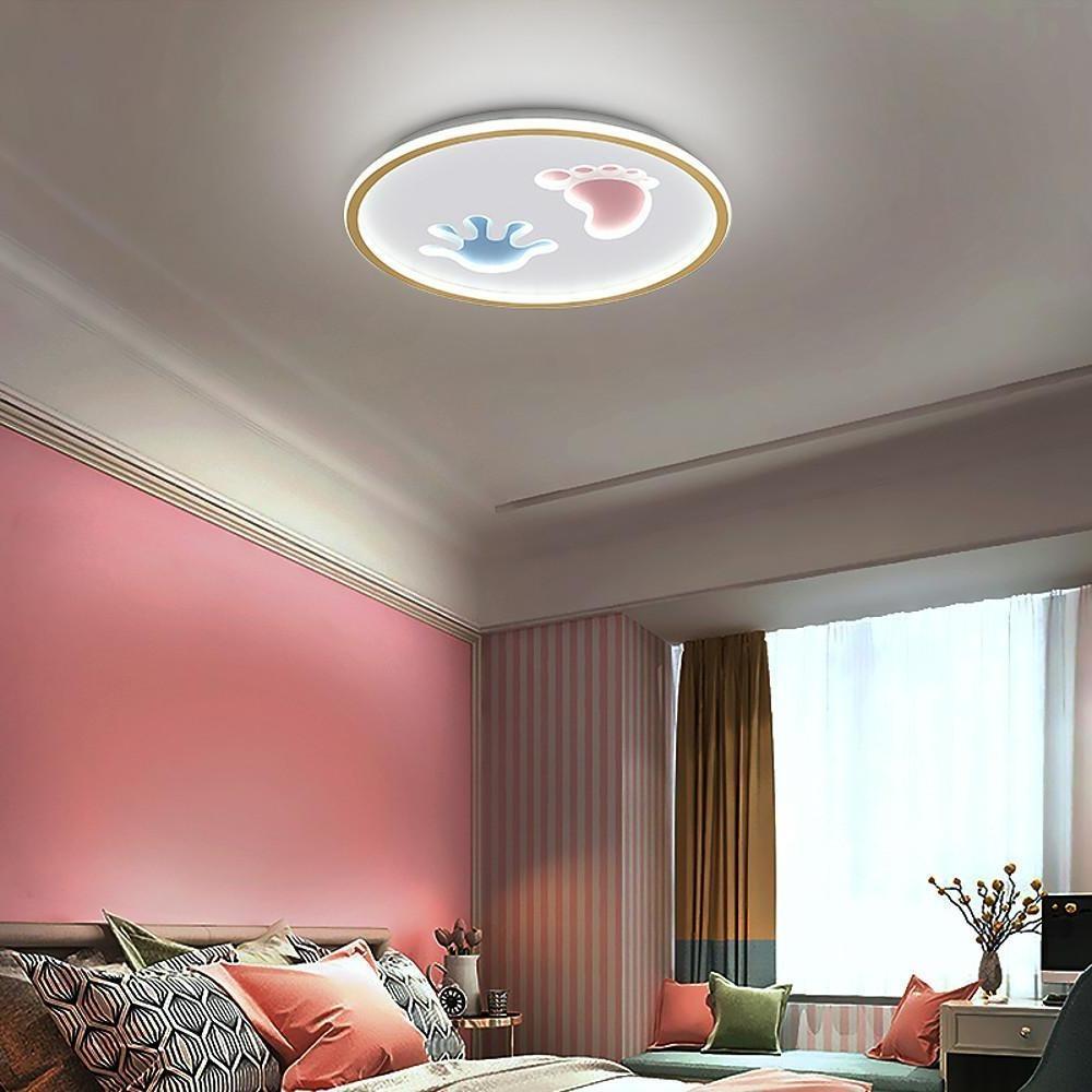 Hand and Foot Print LED Modern Flush Mount Lighting Ceiling Lights