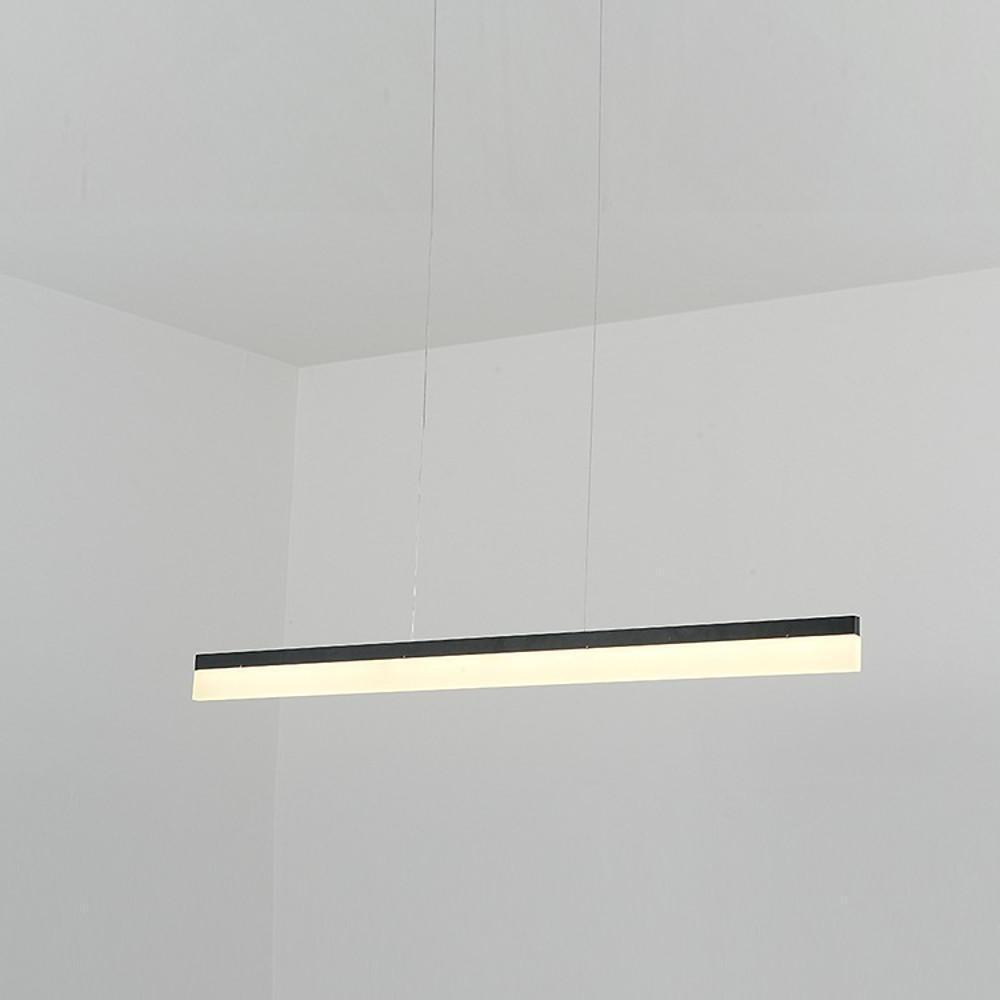 Modern Aluminum Acrylic Pendant Lights Elongated Linear Ceiling Lights