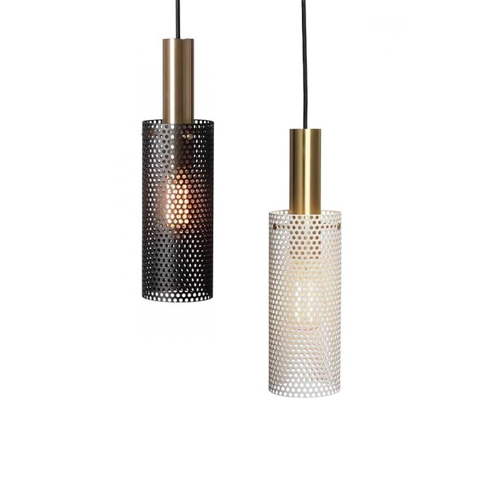 Cylinder Hanging Pendant Lights Metal Modern LED Ceiling Lights