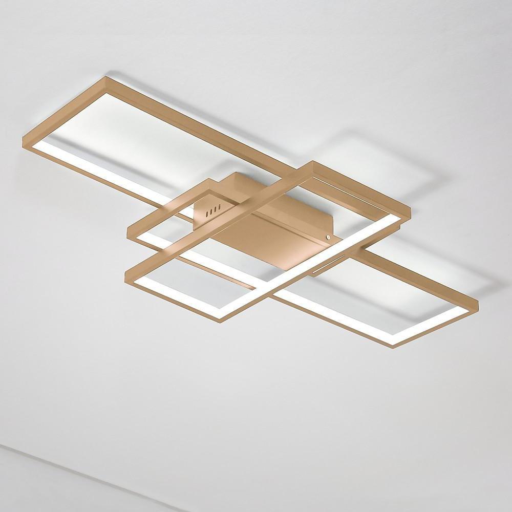 Display Of Rectangles Abstract LED Flush Mount Ceiling Lights