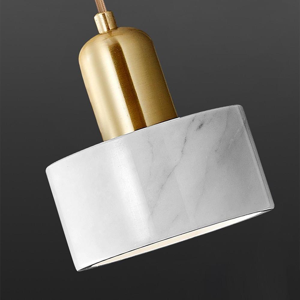 Small Pendant Light Fixtures Electroplated Metal Resin LED Modern Lighting