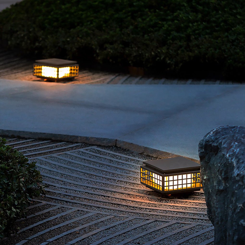 Zen Garden Light Vintage Filigree Pattern Landscape Light