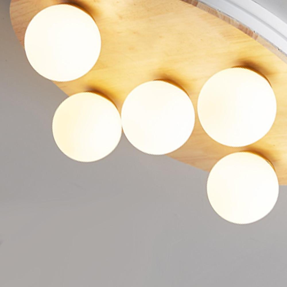 Nordic 5-Light Round Plane Bubble Flush Mount Ceiling Lighting